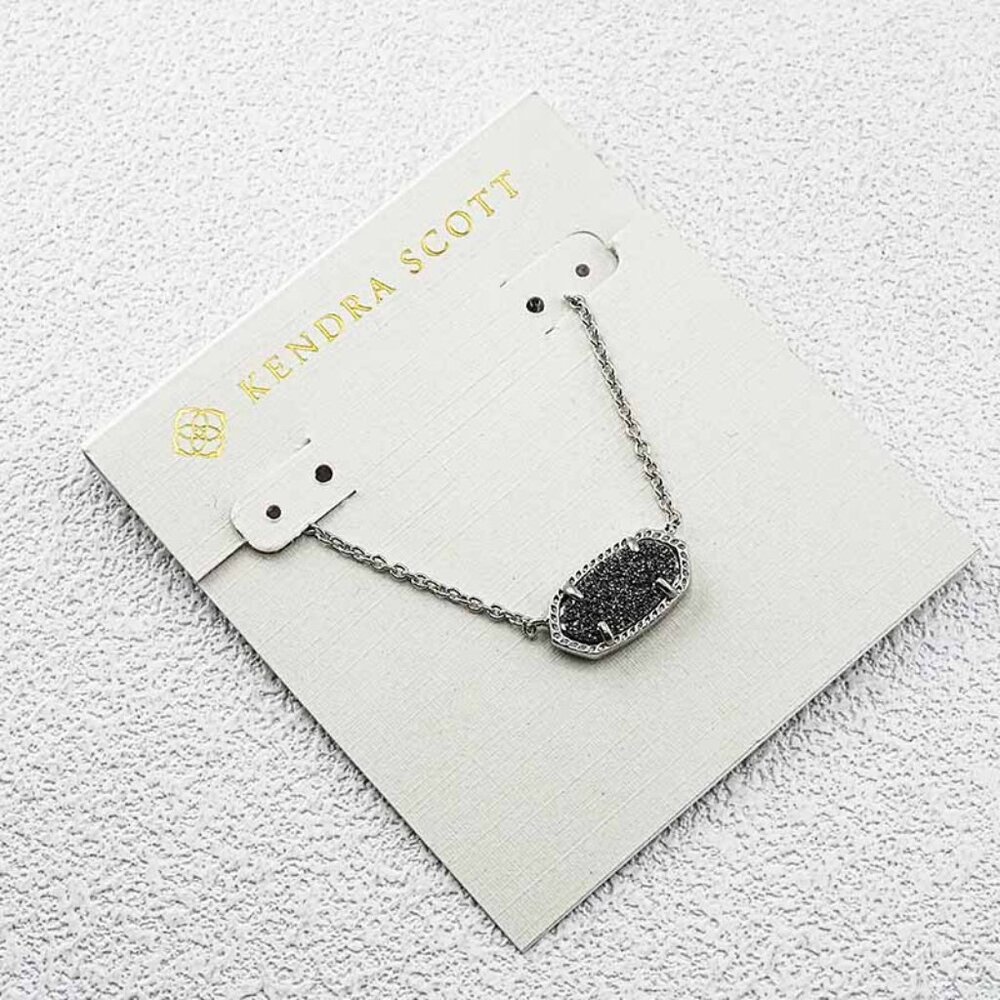 Kendra Scott Gray Quartz Necklace
